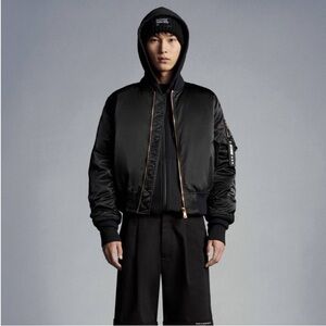 Authentic Moncler Genius Black Moncler Fragment Rassos Bomber Down Jacket